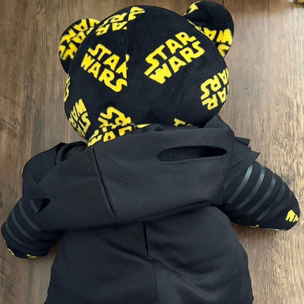 Build A Bear STAR WARS LOGO Teddy Bear Plush Yellow Black KYLO REN OUTFIT 2015
